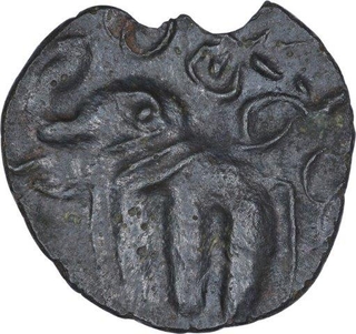 Potin Coin of Pulumavi of Banavasi Region of Satavahana Dynasty.