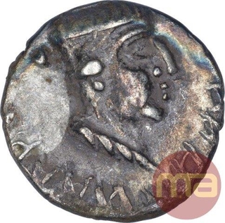 Silver Drachma Coin of Nahapana of Western Kshatrapas.