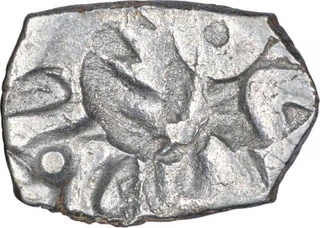 Punch Marked Silver Half Karshapana Coin of Kosala Janapada.