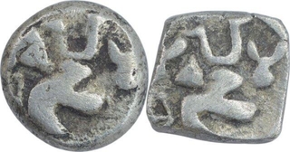 Punch Marked Silver Half Karshapana Coins of Surasena Janapada.