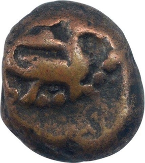 Copper Kasu Coin of Shivaganga Rajas.