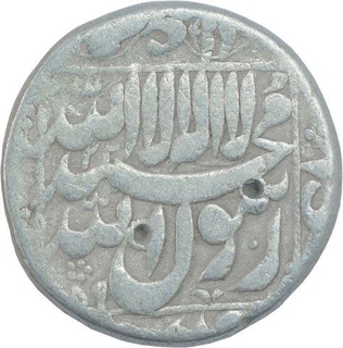 Silver One Rupee Coin of Shahjahan of Ahmadabad Mint.