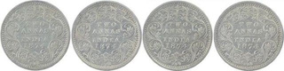 Silver Two Annas Coins of Victoria Queen of Bombay Mint of 1874.