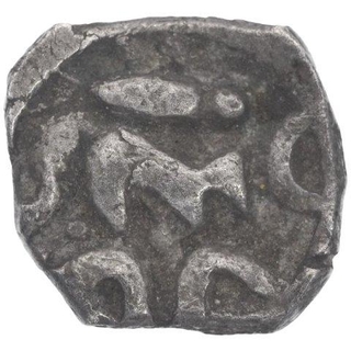 Punch Marked Silver Half Karshapana Coin of Surasena Janapada.