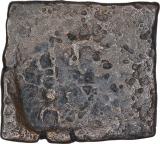 Copper Square Coin of Ujjaini Region of Kasarawad Hord Type.