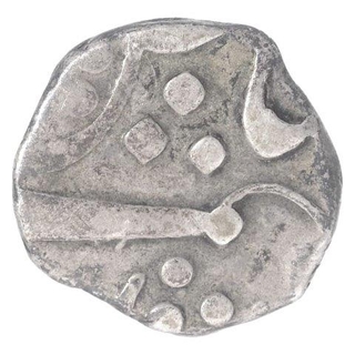 Silver Quarter Rupee Coin of Khande Rao of Baroda.