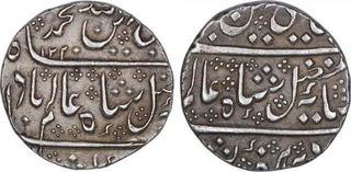 Silver Rupee Coins of Arkat Mint of Indo French.