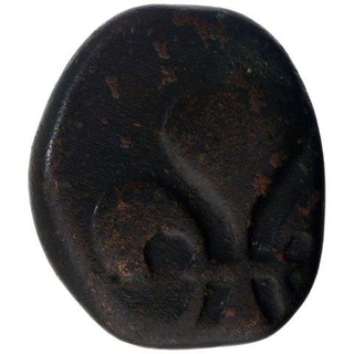 Copper Doudou Coin of Pondichery of Indo French. 