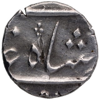 Silver Half Rupee Coin of Surat Mint of Bombay Presidency.