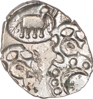 Punch Marked Silver Half Karshapana Coin of Vidarbha Janapada.