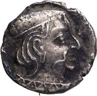 Silver Drachma Coin of Yasodaman II of Western Kshatrapas.