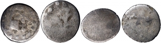 Silver Fractional Drachma Coins of Gupta Dynasty of Malwa.