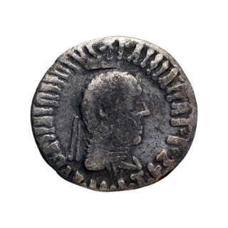 Silver Drachma Coin of Apollodotus II of Indo Greeks.