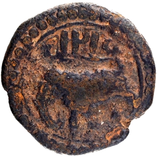 Copper Half Paisa Coin of patan Mint of Tipu Sultan of Mysore Kingdom.