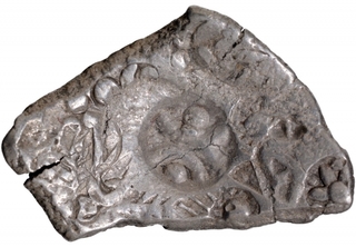 Punch Marked Coin Silver Five Shana of Shakya Janapada.