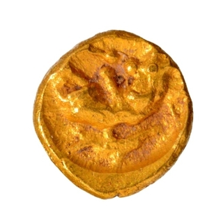 Gold Fanam Coin of Chalukyas of Kalyana.