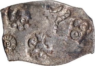 Punch Marked Silver Karshapana Coin of Magadha Janapada of Aurihar Hoard type.