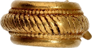 Very Rare Gold Earring Primitive Money from Satavahana period.