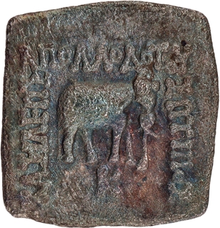 Silver Drachma Coin of Apollodotus I of  Indo Greeks.