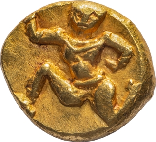 A Unique and Unpublished Gold Pagoda Possibly Honouring Lord Hanuman from Hoysala/Early Vijaynagara Period.