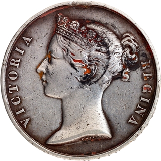 Rare Indian Mutiny Silver Medal of Queen Victoria of 1857-58.