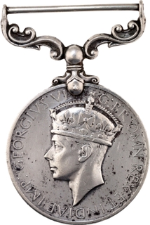 Extremely Rare Indian Military Silver Medal for Bravery in the field of 1948-53.