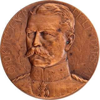 Rare Bronze Medallion of Lord Kitchener of British India of 1918.