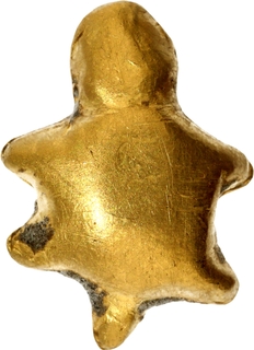 Very Rare Gold Tortoise Primitive Money of  Possibly Gupta Period.