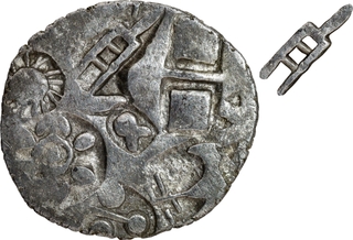 Rare Punch Marked Silver Karshapana Coin of Magadha Janapada.