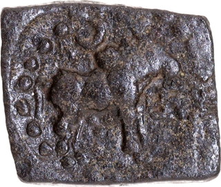Very Rare Bronze Coin of Maharathis of Rayalaseema of Veerapuram bull Series,
