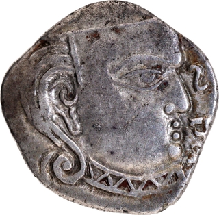 Rare Silver Drachma Coin of Skandagupta of Guptas of Madhyadesha type.