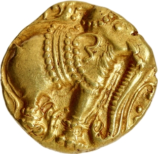 Rare Gold Gadyana Coin of Western Ganga Dynasty.