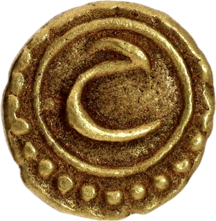 Rare Mysore Kingdom Tipu Sultan Patan (Seringapatan) Mint Gold Fanam AM 1218 (1789 AD) Coin. 