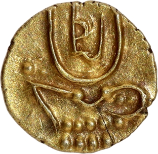 Unattributed Gold Vira Raya Fanam Coin.