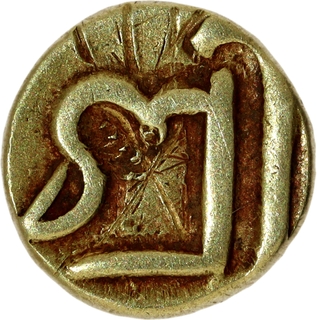 Rare Gold One Shivaka Coin of Shivadeva of Nepal.