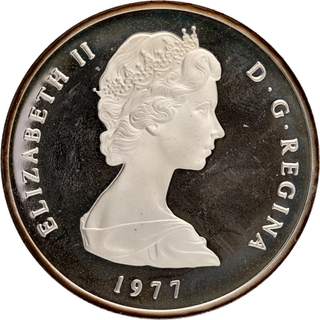 Very Rare Queen Victoria 20 Crowns Silver Coin of Elizabeth II of Turks and Caicos Islands of 1977.