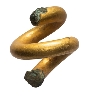 Gold Ring Or Mukut Primitive Money  Possibly from Shunga Period.