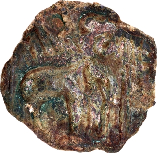 Very Rare Copper Overstruck Coin of Sangam Cheras.