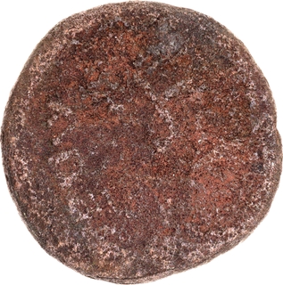 Rare Copper Coin of Sibi Janapada of Tree-Swatika/Hill type.