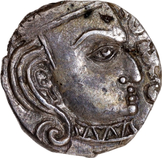 Rare Silver Drachma Coin of Skandagupta of Guptas of Madhyadesha type.