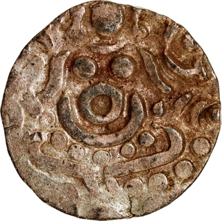 Rare Debase Gold Four and Half Masha Coin Mahipala of Yadavas of Tribhuvanagiri. 