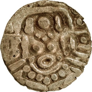 Rare Debase Gold Four and Half Masha Coin of Chandellas of Jejakabhukhi.
