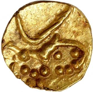 Rare Gold Fanam Coin of Hoysala Dynasty.