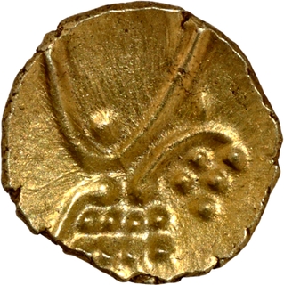 Rare Gold Fanam Coin of Hoysala Dynasty.