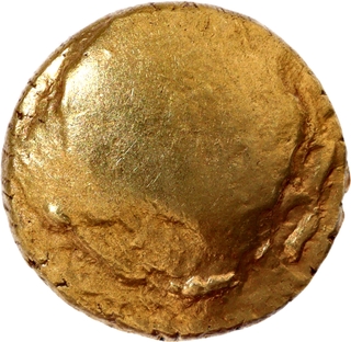 Rare Gold Half Varaha Coin of Achyutharaya of Vijayanagara Empire.
