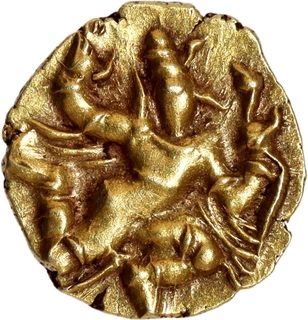 Gold Fanam Coin of Samarakolakalan of Banas of Madurai.
