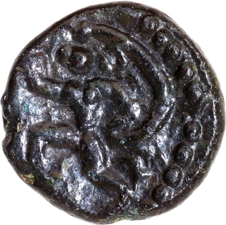 Rare Copper Kasu Coin of Sethupatis of Tamilnadu of Hanuman type.