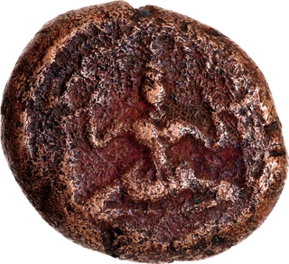 Tanjore Maratha – Tukkoji Raja Bhonsle (1728–1736), Copper Kasu, Lakshmi Type, Very Rare.