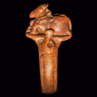 Copper Nandi Ring of Madurai Nayakas South India Kingdom.