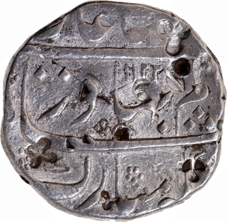 Hyderabad Feudatory – Firozgarh (Yadgir) Mint Silver Rupee of Shah Alam I (AH 1122 / RY 5), Rare.